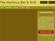 Tablet Screenshot of hummusbargrill.eat24hour.com