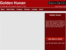 Tablet Screenshot of goldenhunan.eat24hour.com
