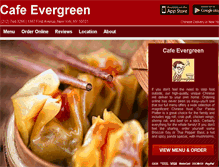 Tablet Screenshot of cafeevergreenchinese.eat24hour.com