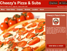 Tablet Screenshot of cheezyspizzasubs.eat24hour.com