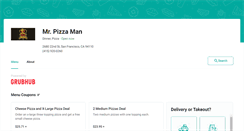 Desktop Screenshot of mrpizzamansf.eat24hour.com