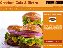 Tablet Screenshot of chatterscafe.eat24hour.com