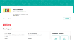 Desktop Screenshot of milanpizzasf.eat24hour.com