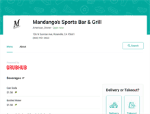 Tablet Screenshot of mandangosroseville.eat24hour.com