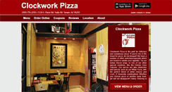 Desktop Screenshot of clockwork-pizza.eat24hour.com