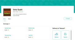 Desktop Screenshot of octosushi.eat24hour.com