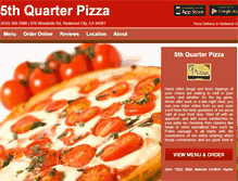 Tablet Screenshot of 5th-quarter.eat24hour.com