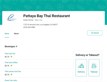 Tablet Screenshot of pattayathaila.eat24hour.com