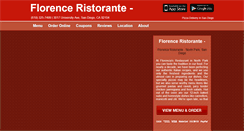 Desktop Screenshot of florenciasrestaurant.eat24hour.com