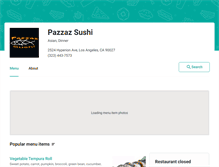 Tablet Screenshot of pazzazsushi.eat24hour.com