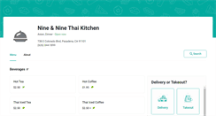 Desktop Screenshot of nineandninethai.eat24hour.com