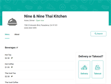 Tablet Screenshot of nineandninethai.eat24hour.com