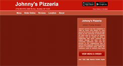 Desktop Screenshot of johnnyspizzeria.eat24hour.com