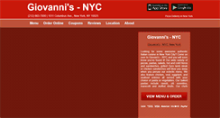 Desktop Screenshot of giovannis-nyc.eat24hour.com