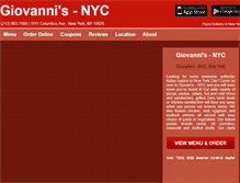 Tablet Screenshot of giovannis-nyc.eat24hour.com