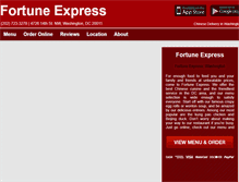 Tablet Screenshot of fortuneexpressdc.eat24hour.com