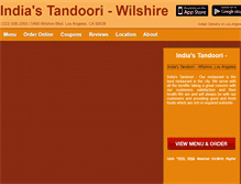 Tablet Screenshot of indiastandoori.eat24hour.com