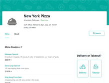 Tablet Screenshot of nypizza-san-jose.eat24hour.com