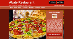 Desktop Screenshot of abate-restaurant.eat24hour.com