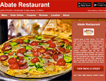 Tablet Screenshot of abate-restaurant.eat24hour.com
