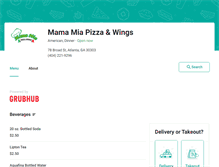 Tablet Screenshot of mamamiaatlanta.eat24hour.com