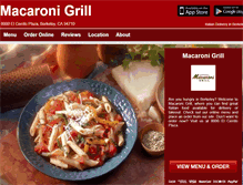 Tablet Screenshot of macaroni-grill.eat24hour.com