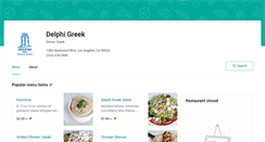 Desktop Screenshot of delphirestaurant.eat24hour.com