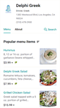 Mobile Screenshot of delphirestaurant.eat24hour.com