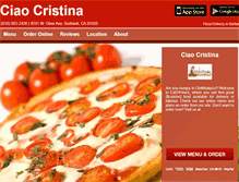 Tablet Screenshot of ciaocristina.eat24hour.com