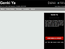 Tablet Screenshot of genkiyabrookline.eat24hour.com