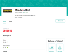 Tablet Screenshot of mandarinpasadena.eat24hour.com