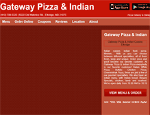 Tablet Screenshot of gatewaypizzeria.eat24hour.com