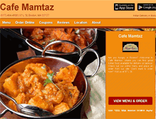 Tablet Screenshot of cafemamtaz.eat24hour.com