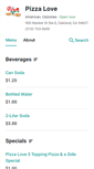Mobile Screenshot of pizzaloveoakland.eat24hour.com