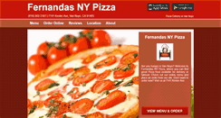 Desktop Screenshot of fernandasnypizza.eat24hour.com