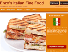 Tablet Screenshot of enzoitalianfinefood.eat24hour.com