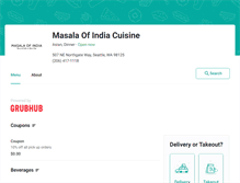Tablet Screenshot of masala-of-india-seattle.eat24hour.com