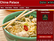 Tablet Screenshot of chinapalaceaustin.eat24hour.com