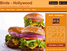 Tablet Screenshot of birdshollywood.eat24hour.com