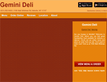 Tablet Screenshot of geminideli.eat24hour.com