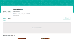 Desktop Screenshot of pasta-roma-la.eat24hour.com