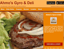 Tablet Screenshot of ahmosgyro.eat24hour.com