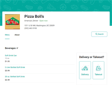 Tablet Screenshot of pizzabolis.eat24hour.com