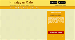 Desktop Screenshot of himalayancafela.eat24hour.com