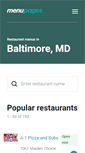 Mobile Screenshot of pizzavillamore-bal.eat24hour.com