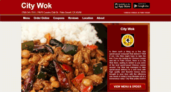 Desktop Screenshot of citywokpalm.eat24hour.com