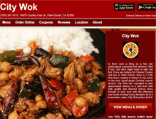 Tablet Screenshot of citywokpalm.eat24hour.com