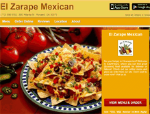 Tablet Screenshot of elzarapemex.eat24hour.com